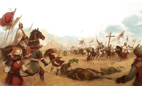 ... và đụng độ vua Baldwin IV cùng các hiệp sĩ dòng đền tại Mons Gisardi ... và đụng độ vua Baldwin IV cùng các hiệp sĩ dòng đền tại Mons Gisardi