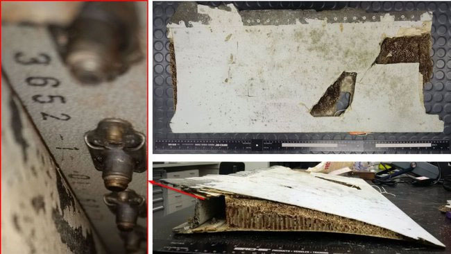 Một vài mảnh vỡ được cho là thuộc về chiếc MH370.